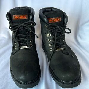 Harley Davidson Boots Men's 91005 Badlands Motorcycle Blk Boots, Size 9.5, Wide